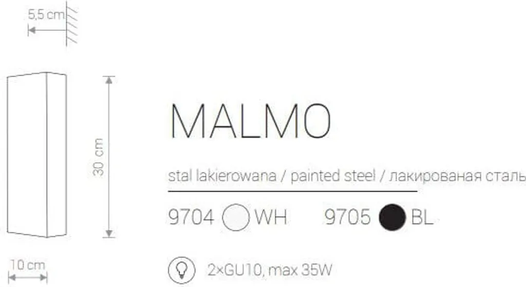 Applique murale MALMO noire : solution éclairage moderne et chic - 3