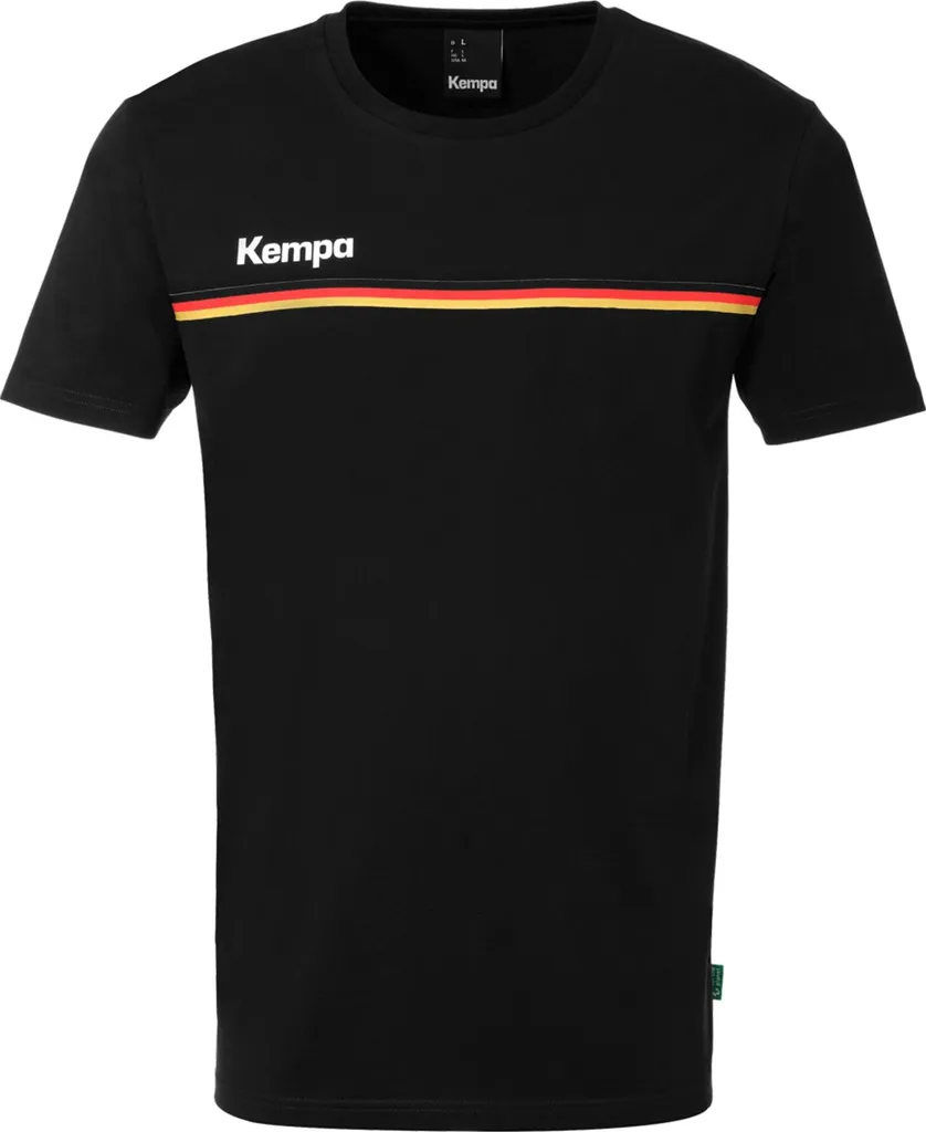 Kempa Team Ger T-Shirt Respirant Noir Taille S - Confort et Durabilité