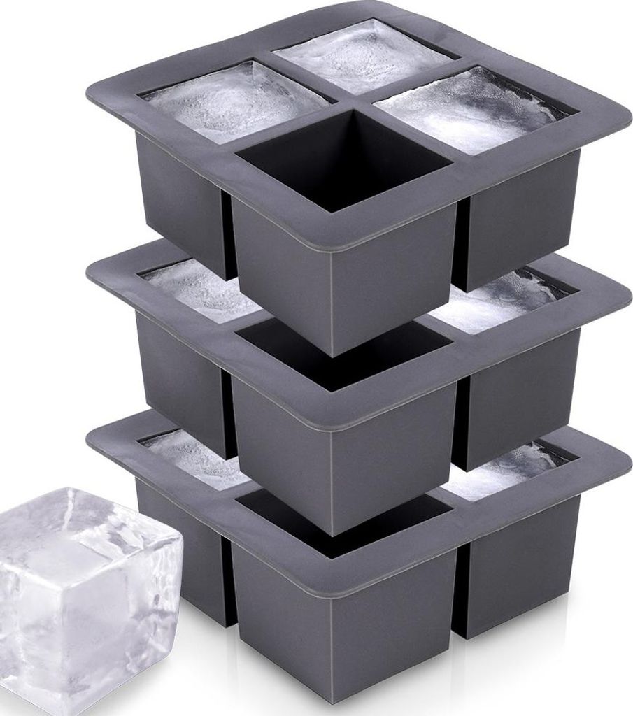 Stampo per cubetti di ghiaccio in silicone XXL - Set da 3 Immagine del prodotto 