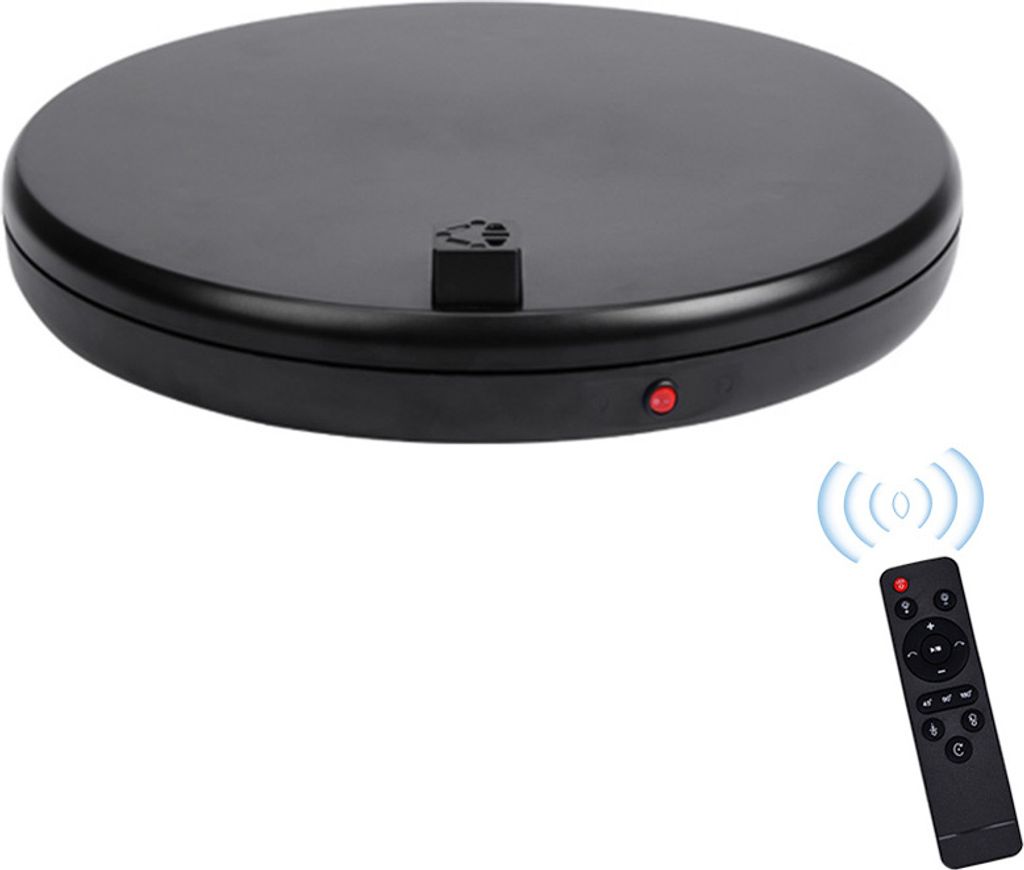 45 cm/17,7 Zoll motorisierter drehbarer Displaystaender Displaybasis 360¡ã drehbarer elektrischer Fotografie-Drehteller fuer Produktdisplays Live...