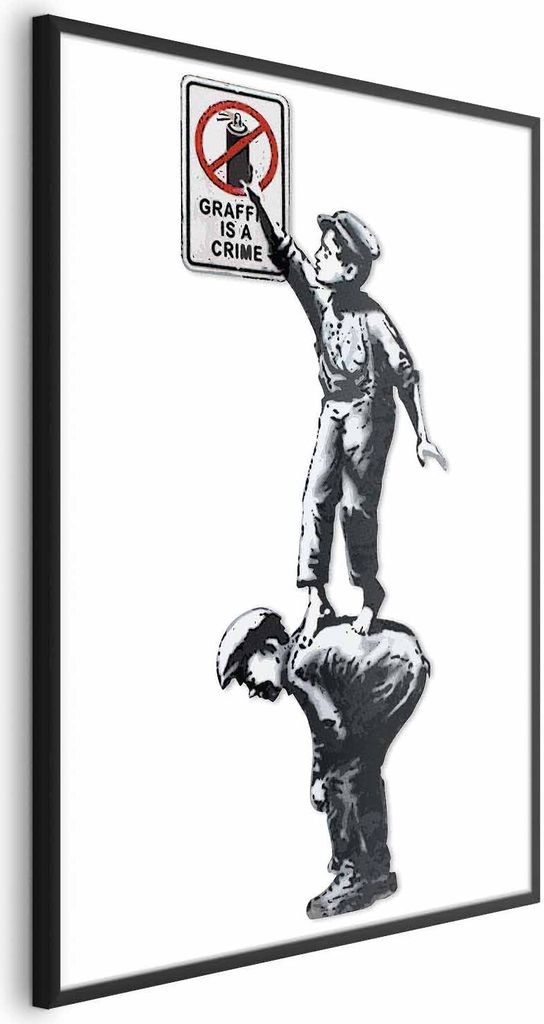 Posterpapier Poster - Graffiti is a Crime 21x30 cm Streetart h-C-0092-ao-a