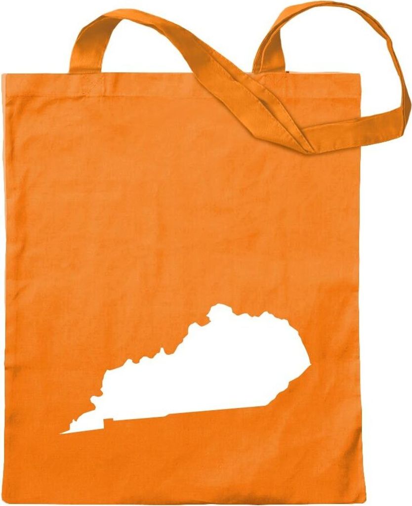 Kiwistar - Baumwolltasche - mandarin - USA - Kentucky Frankfort - Tragetasche Stoffbeutel Umhängetasche Langer Henkel