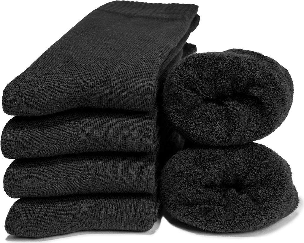 Occulto Damen Warme Kuschelsocken 6er Pack (Modell: Smilla) Black 35-38