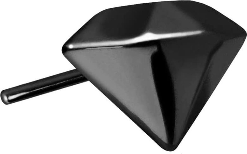 Piercing-Zubehör Titan Aufsatz mit Push Pin DIAMANT