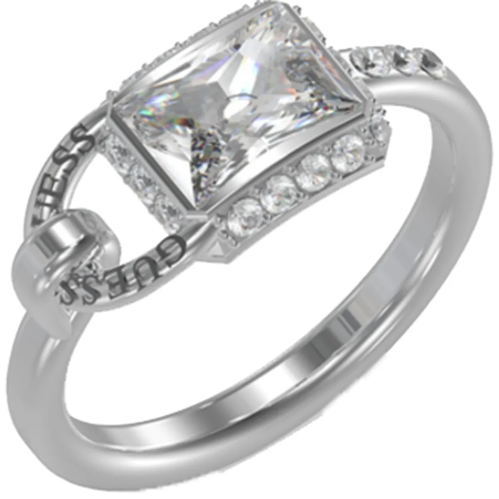 Anello Donna Guess JUBR02196JWRH54 - Gioielli Cuore Acciaio Rodiato