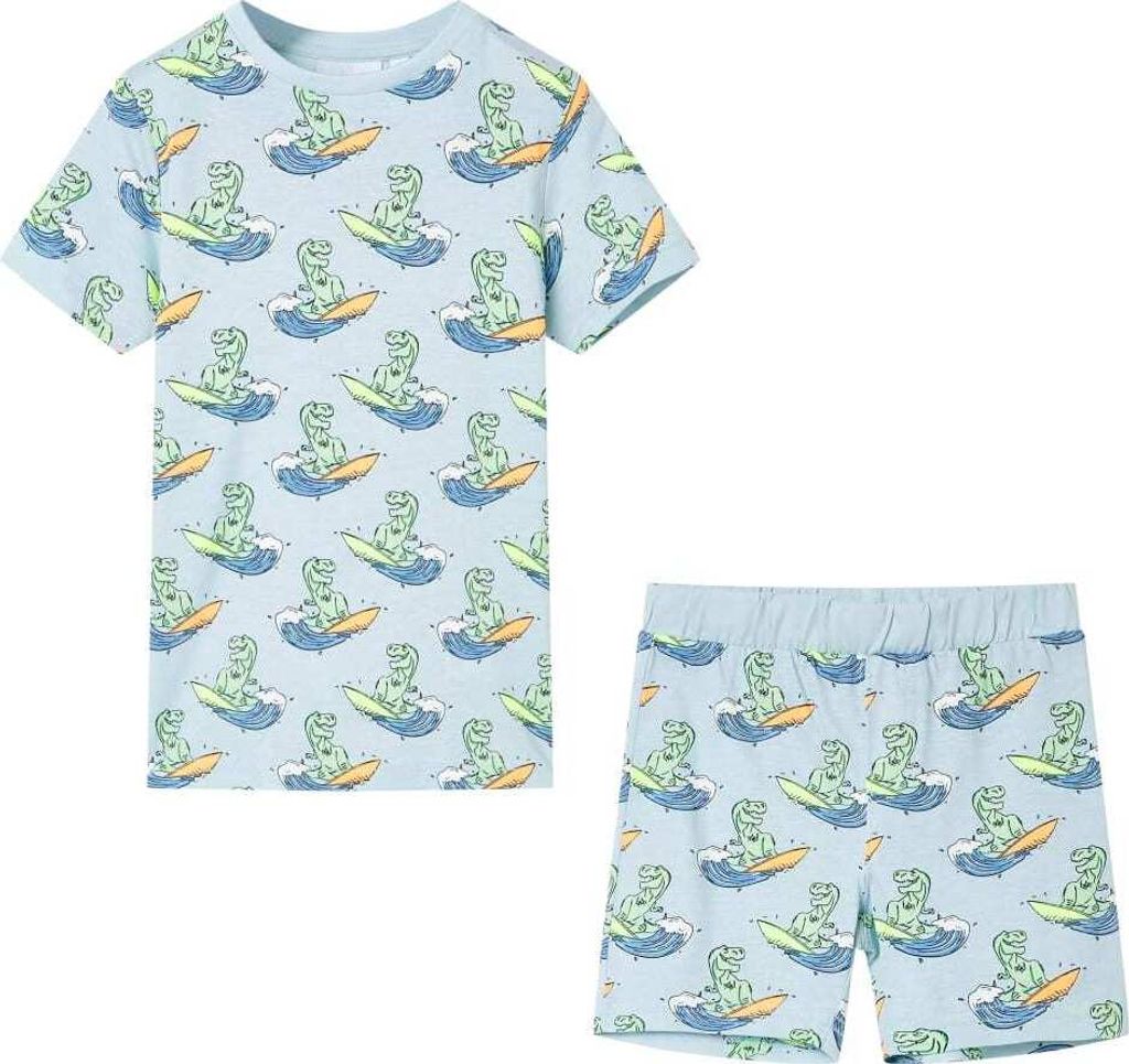 Kinderpyjama mit Kurzen Ärmeln Hellblau 116