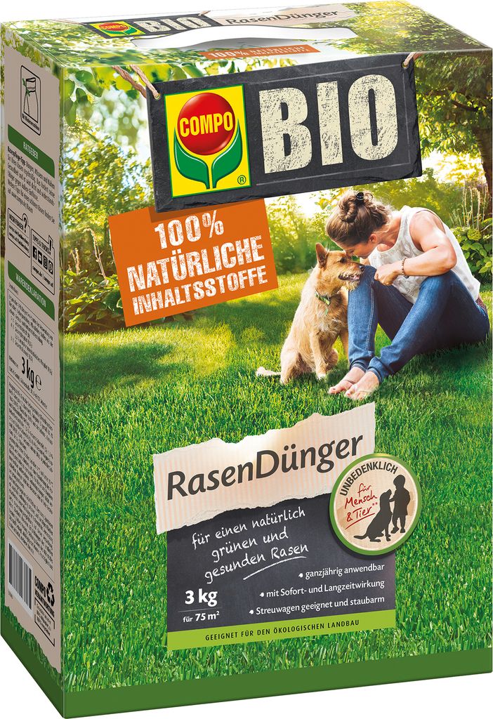 COMPO Rasendünger 3 kg für ca. 75 m²