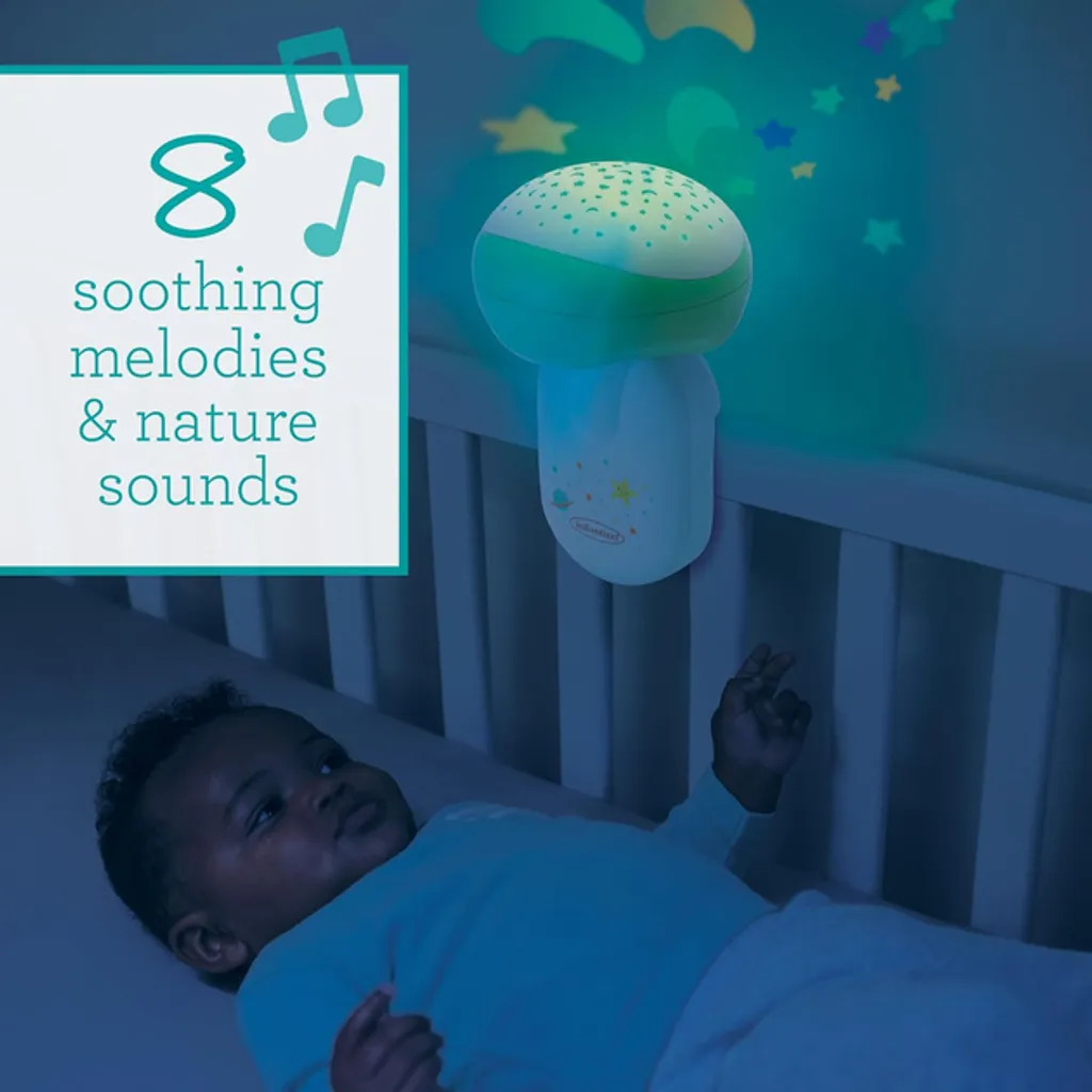 Veilleuse Projecteur 3-en-1 Infantino Vert pour Sommeil de Bébé - 8