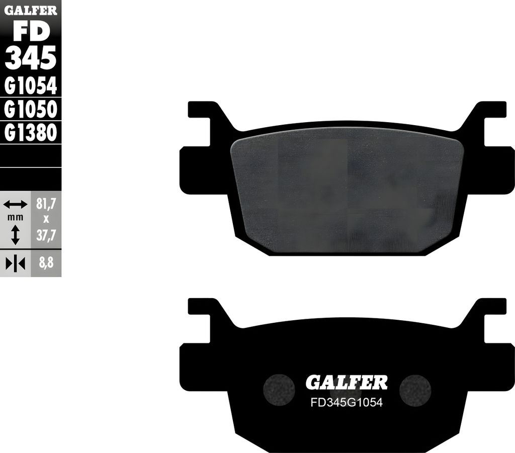 Bremsbeläge Set Galfer FD344G1054 & FD345G1054 Semi-Metall vorne & hinten für Honda NSS Forza EX 250 ccm