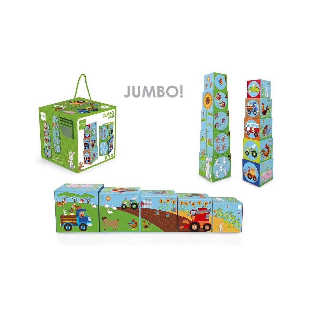 SCRATCH - Jeu d'empilage Jumbo Pyramide Ferme Image du produit 
