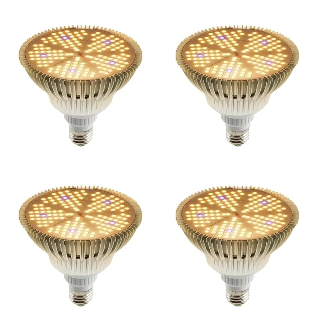 Lampe de Croissance LED pour Potager d'Hiver - Lot de 4 de 100W Haute Intensité