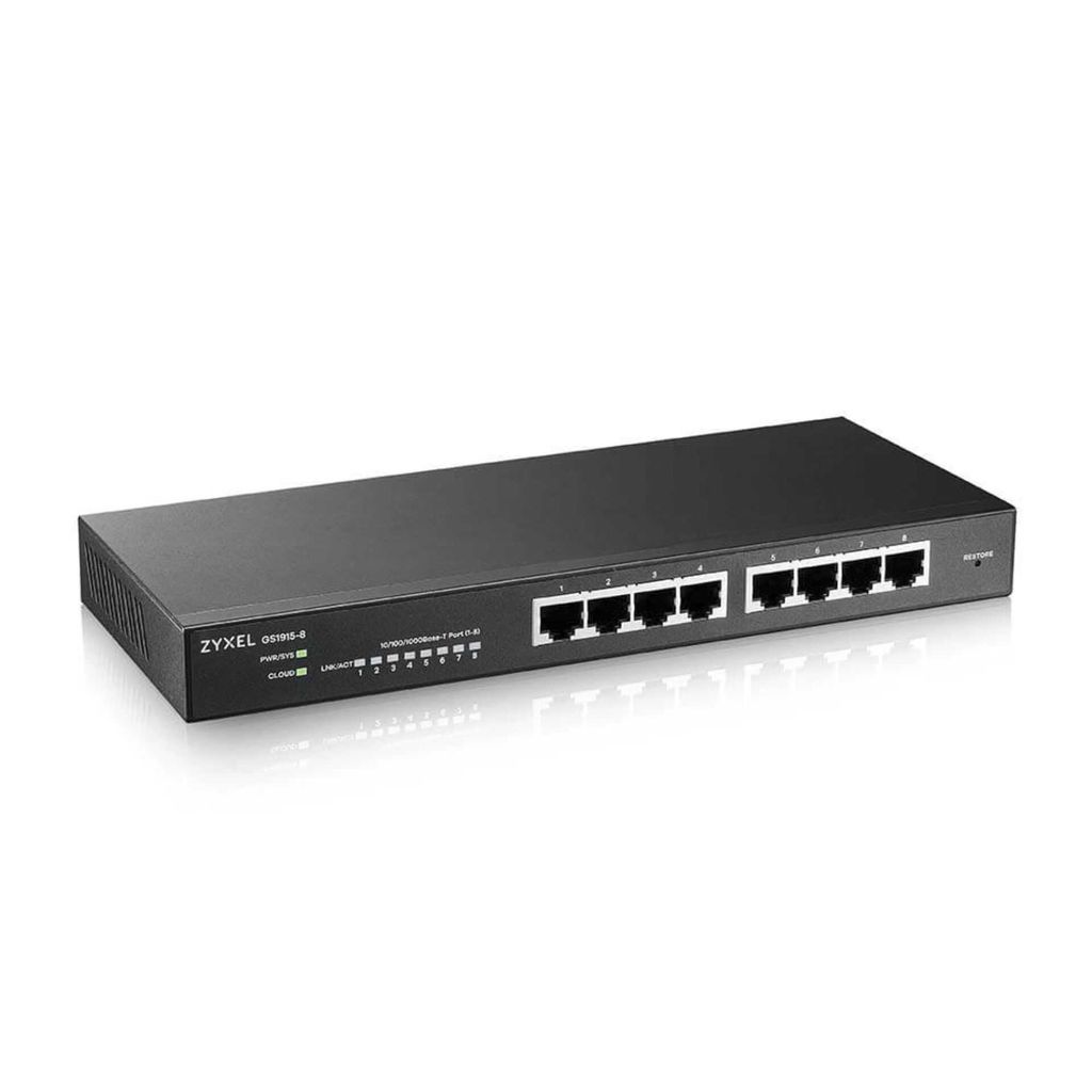 Zyxel GS1915-8 Port Smart Managed Layer2 NebulaFlex Switch Zdjęcie produktu 
