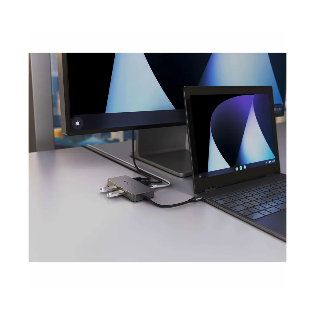 Hub USB-C HYPER HDMB2 adaptateur multiport 5000 Mbit/s en acier robuste - 10