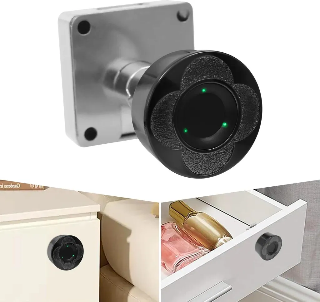 Serrure biométrique pour sécuriser tiroir de bureau et armoire - 22mm
