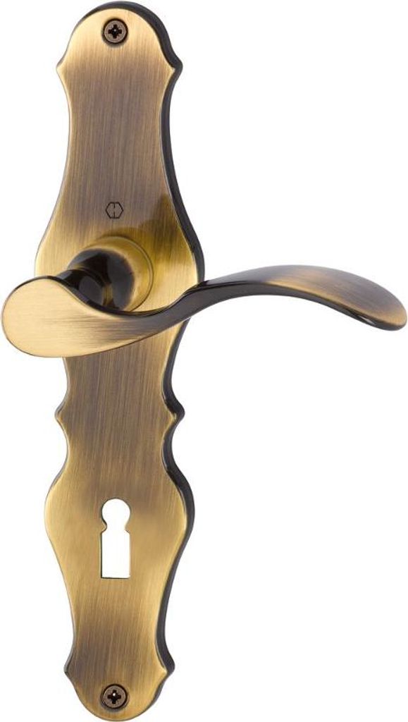 HOPPE Langschild-Garnitur Weimar Messing brüniert M112SLN/2007 - 800827