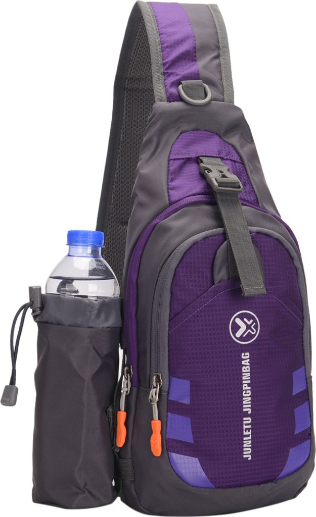 Schultertasche Brusttasche Herrentaschen Chest Bag Schultertasche mit Wasserflasche Outdoor Sling Crossbody Bag Schulter Rucksack Wasserresistent T...