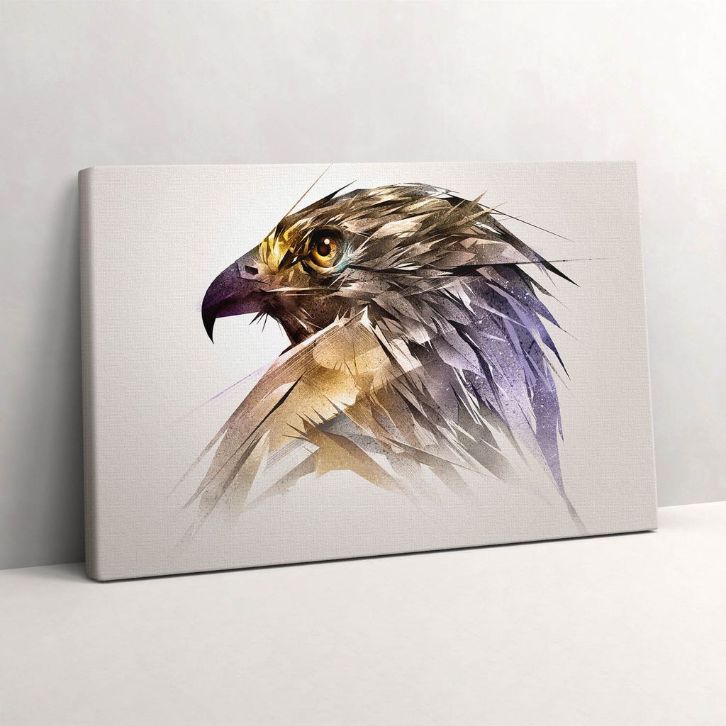 Königlicher Raubvogel – Leinwandbild Wandbild – 60x40 cm – Leinwandbilder – Wandbilder – Schlafzimmer – Flur