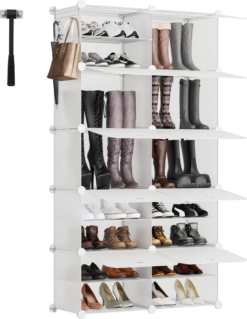 Sekey Schuhschrank Schuhregal für Flur mit 10 Fächern – für Produktbild 