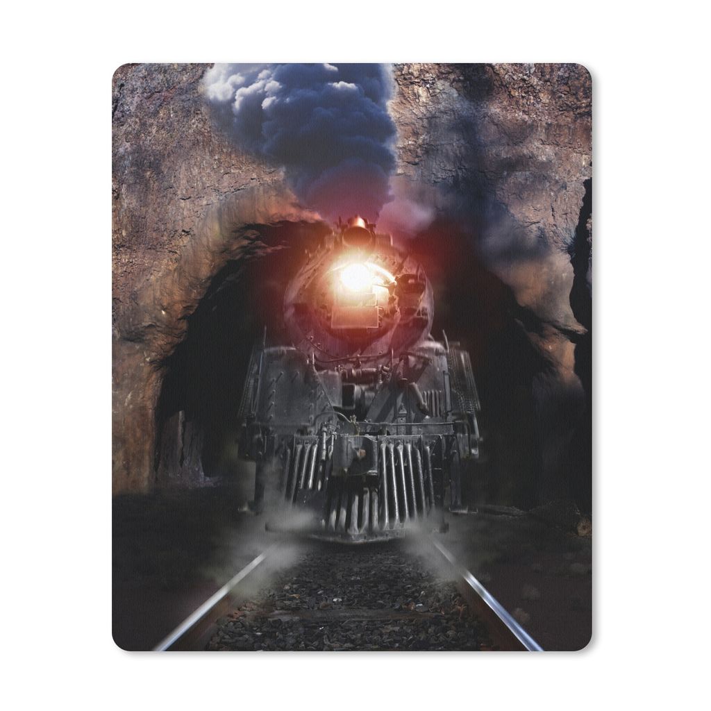 MuchoWow Mauspad Mousepad Dampfzug, der aus einem Tunnel kommt 30x40 cm - Mousepads - Maus Mat - Pad - Mausunterlage - Mausmatten
