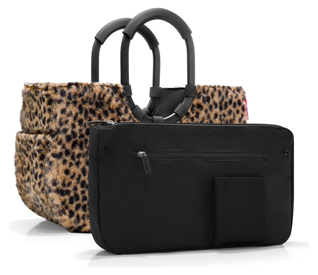Reisenthel Loopshopper M, Schwarz, Braun, Polyester, Produktbild 