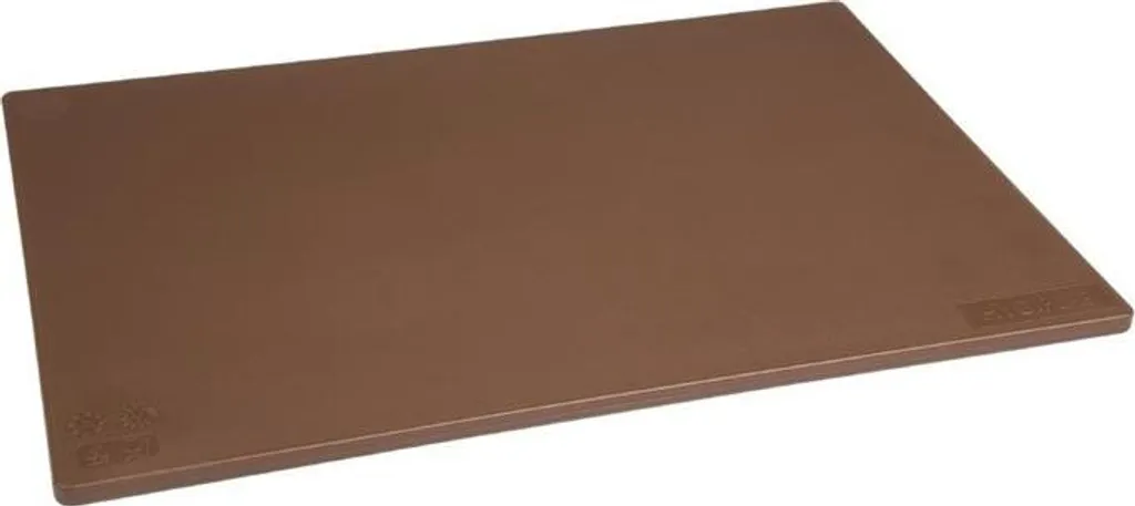 Tagliere Hygiplas Marrone 450x300x10mm LDPE Antibatterico Professionale