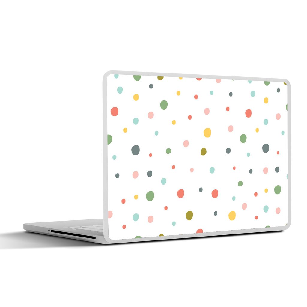 MuchoWow Laptop Aufkleber Sticker Cover Farbe - Muster - Punkte 30x21 cm - Sticker für Laptop - Selbstklebend - Coole Schulsachen für Teenager
