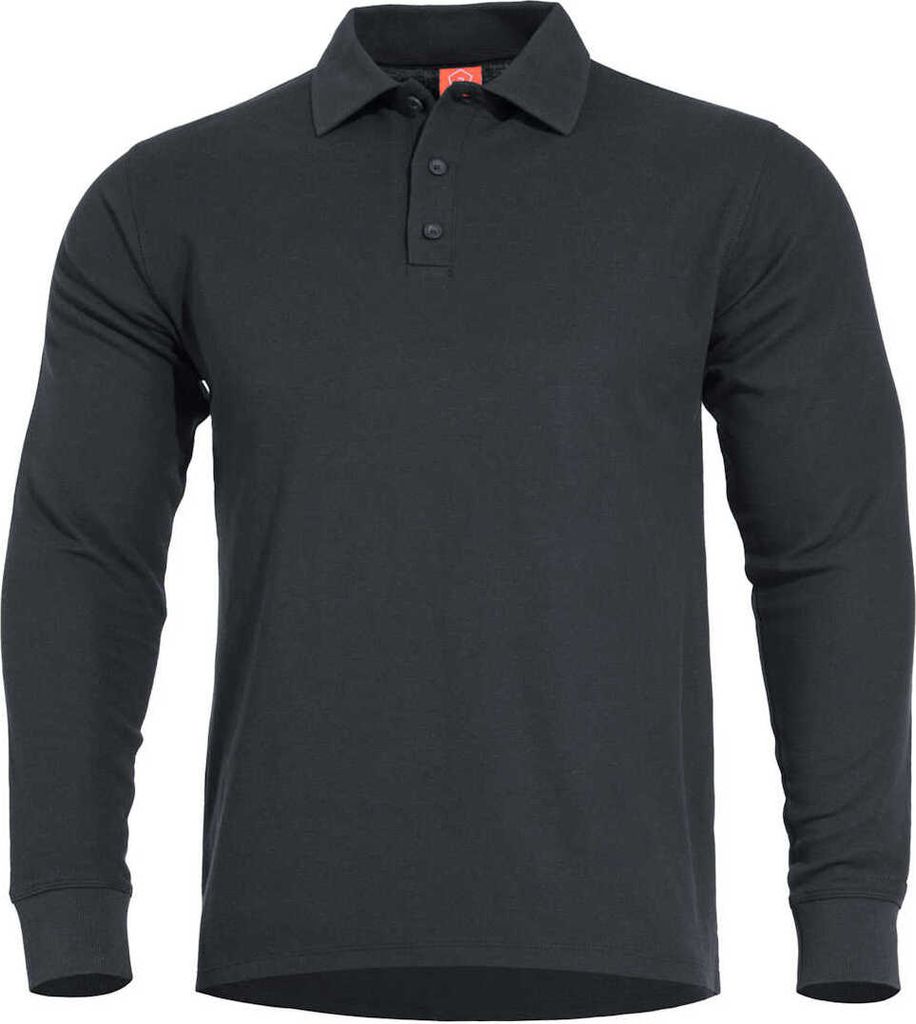 Pentagon Aniketos Langarm-polo Schwarz XL Herren Schwarz XL