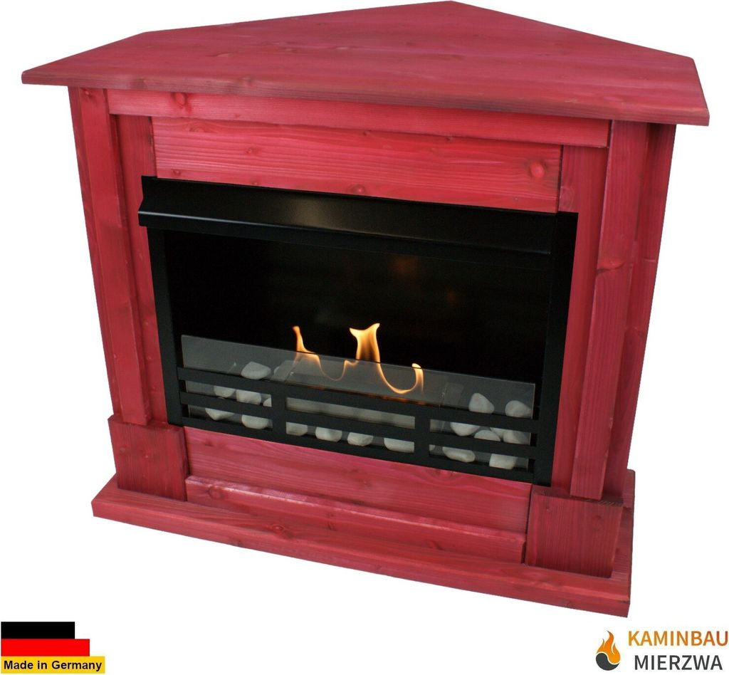 Gelkamin Ethanolkamin Kaminofen Eckkamin Apollo Deluxe Royal - Rot