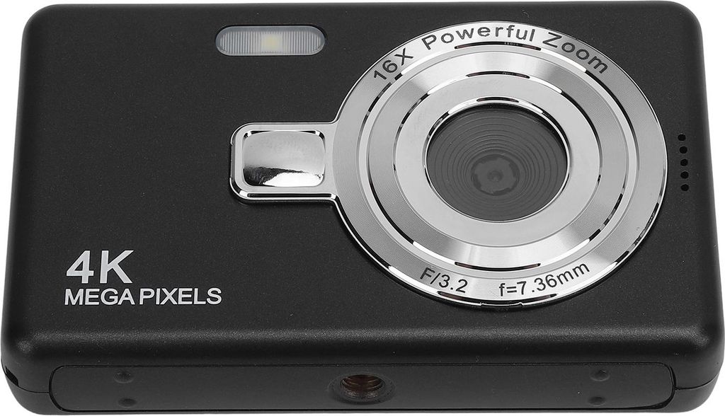 2,4-Zoll-Digitalkamera, Anti-Shake, 16-facher Zoom, 50 MP, Fotos, 4K-Video mit Fülllicht, für Anfänger, Weihnachtsgeschenk, keine Speicherkarte