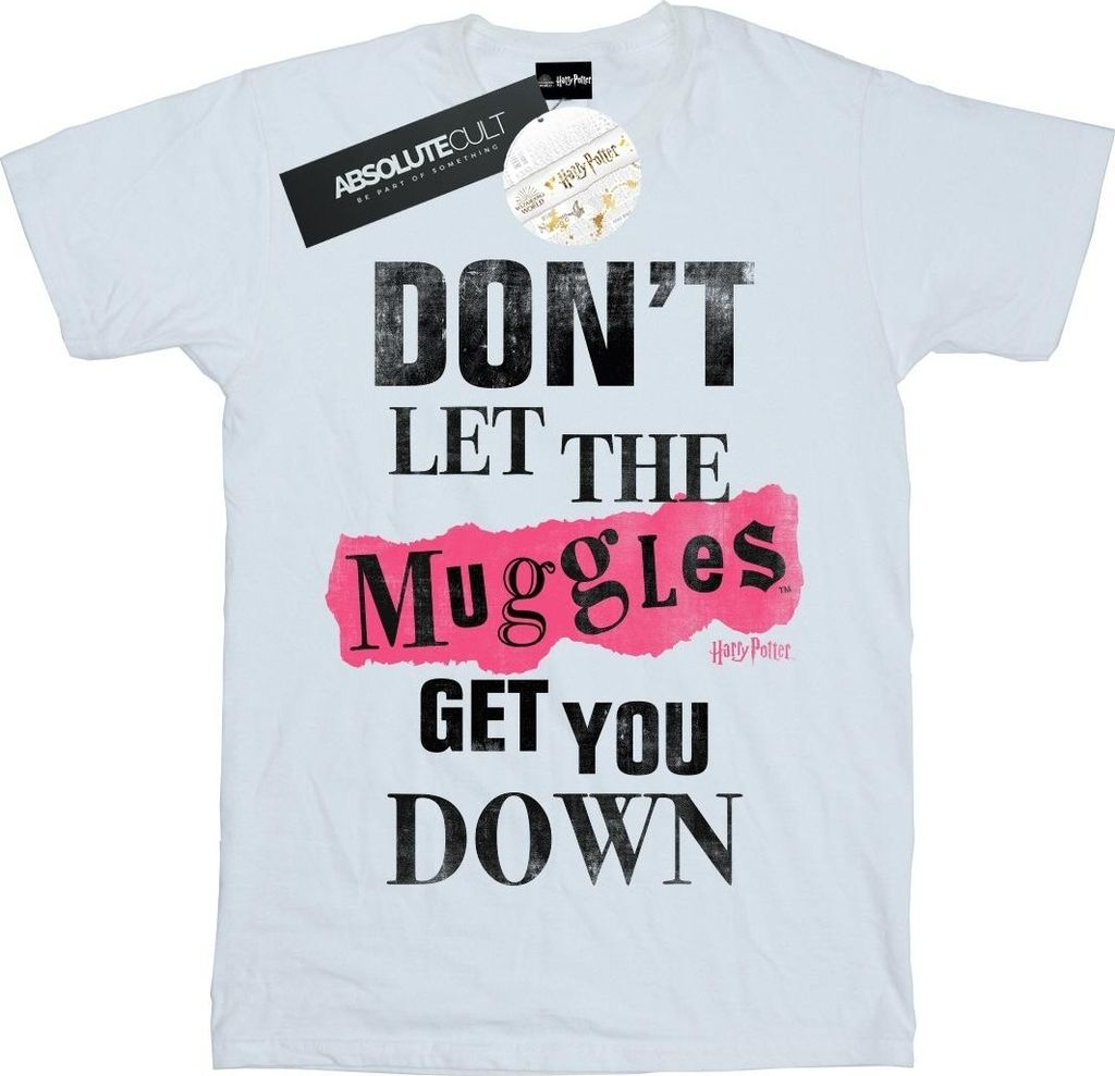 Harry Potter - "Muggles" T-Shirt für Damen BI27487 (XL) (Weiß)