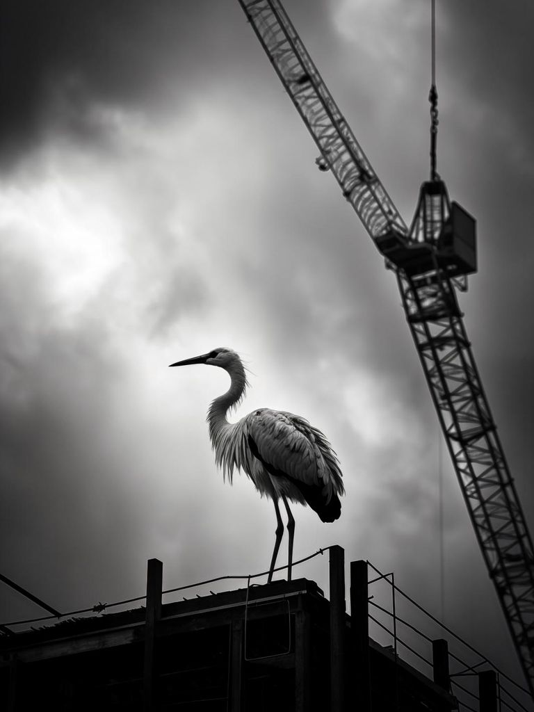 Plakat 30x40cm Hoch über dem Horizont