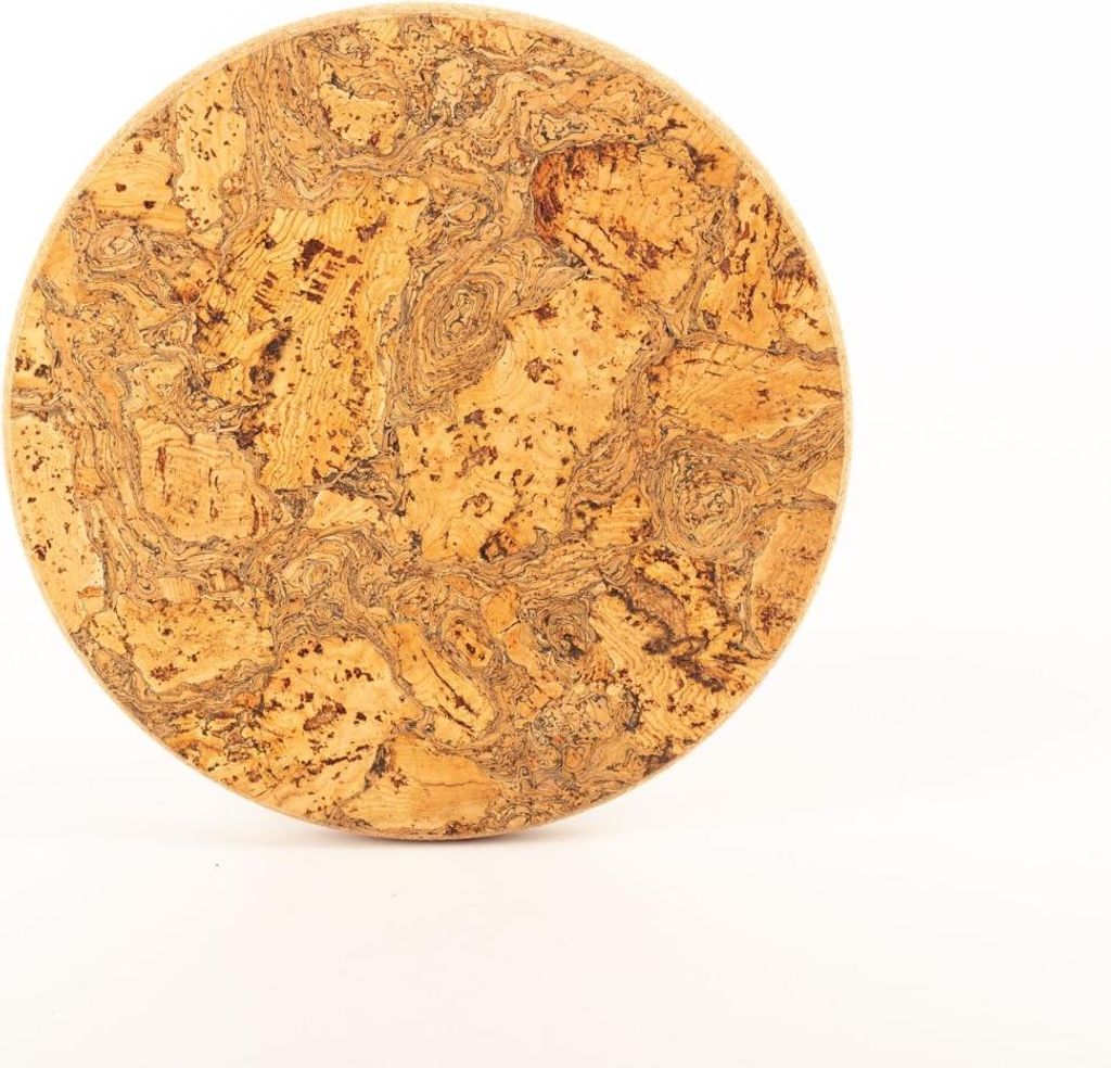 INNA-Glas Rundes Tischset MANARA, Natur-schwarz, 2cm, Ø24,5cm - Korkuntersetzer