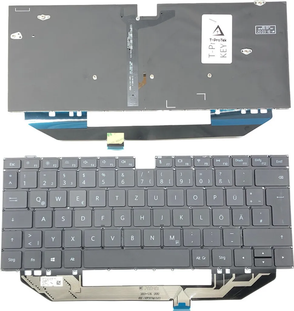 Clavier AZERTY Français Noir pour HUAWEI MATEBOOK X PRO NSK-360BH