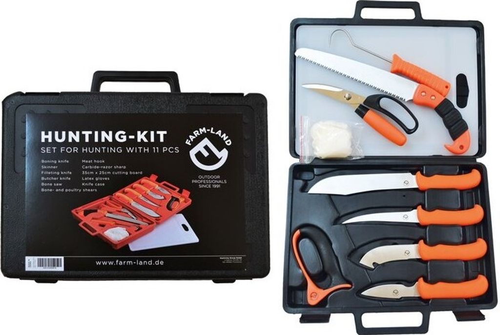 Farm-Land Hunting Kit 11-teiliges Messerset