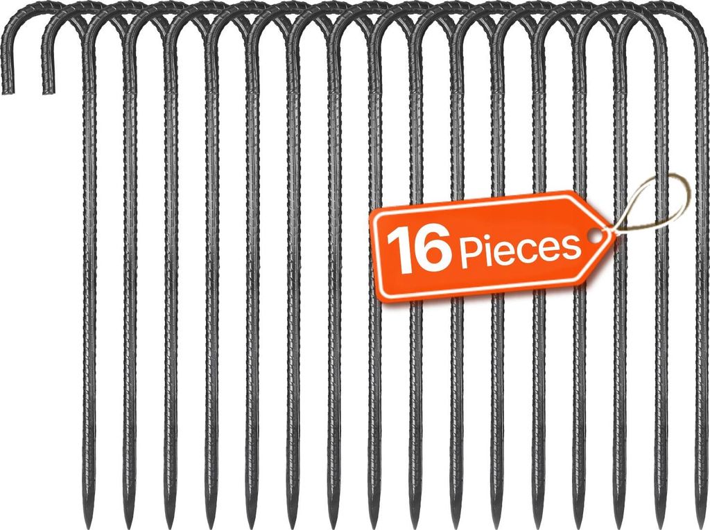 Lot de piquets de sol - Piquets en J / Piquets de tente - Image du produit 
