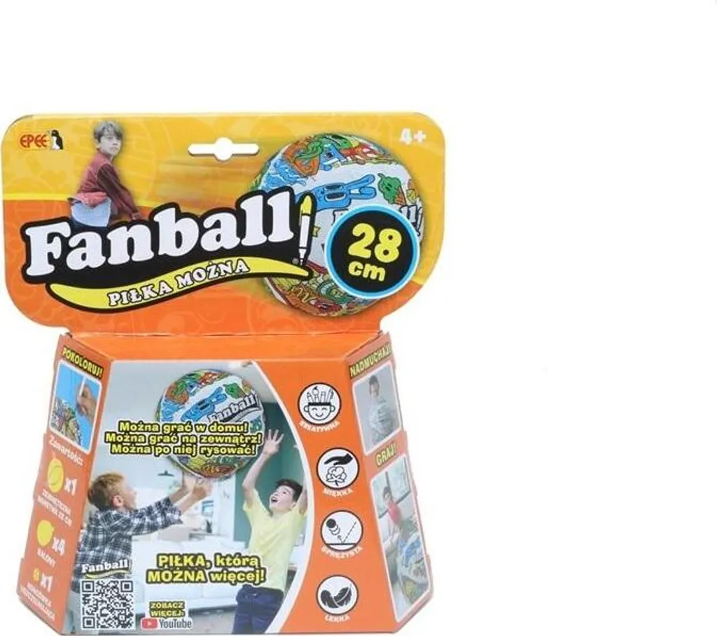 Fanball Boîte à balles orange rigide avec fermeture hermétique pro