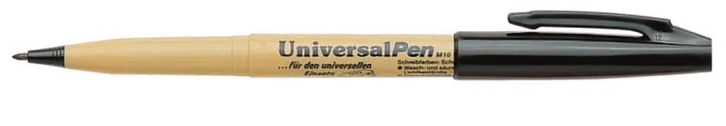 Pennarello Permanente Pentel M10U-A Nero | Punta 1mm Alta Qualità