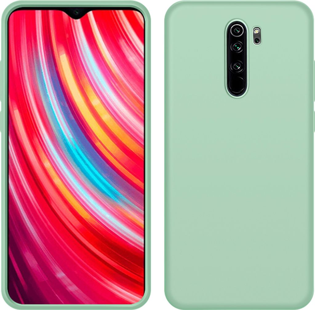 Redmi Note 8 Pro Hülle, LaimTop Slim Flüssig Silikon Soft Gel Gummi Stoßfest Kratzfest Schutzhülle für Xiaomi Redmi Note 8 Pro Grün