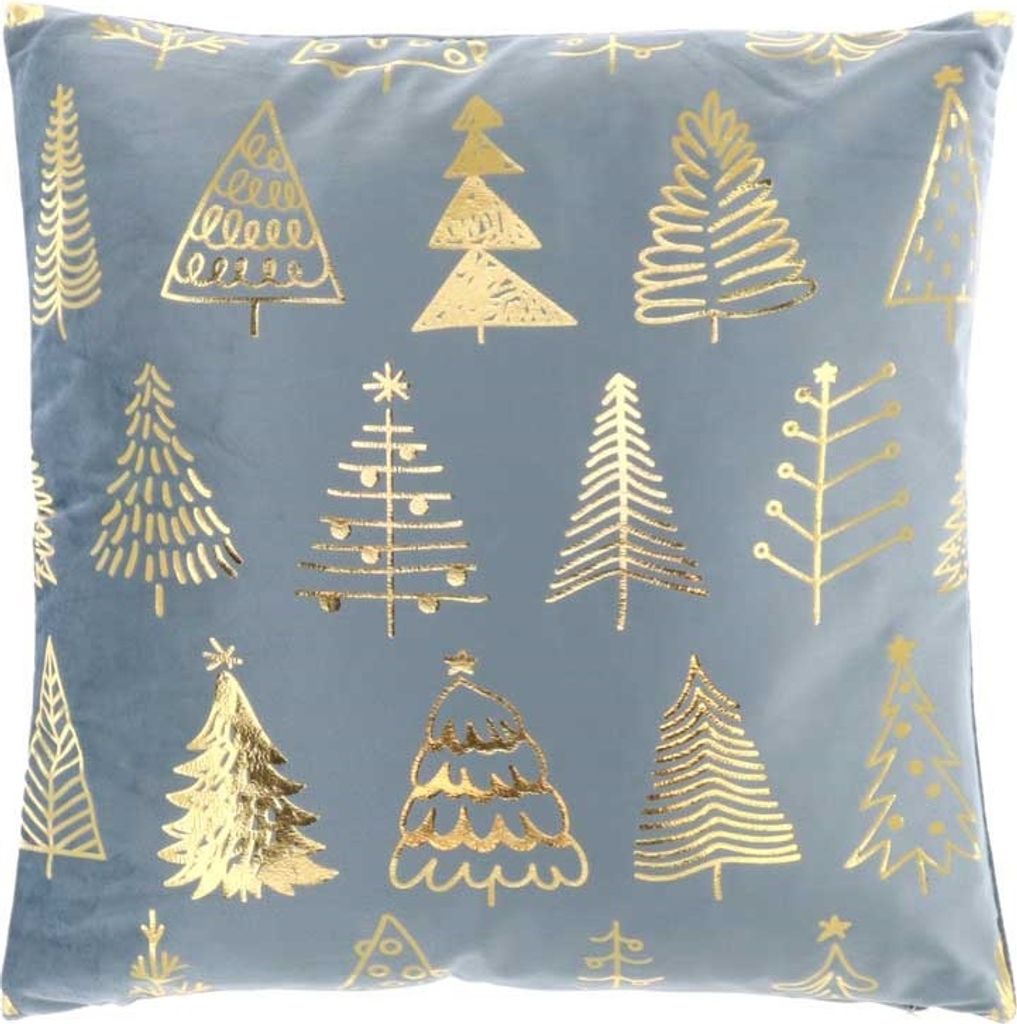 Unique Living - Dekokissen Weihnachtsbaum 45x45cm Eiskristall