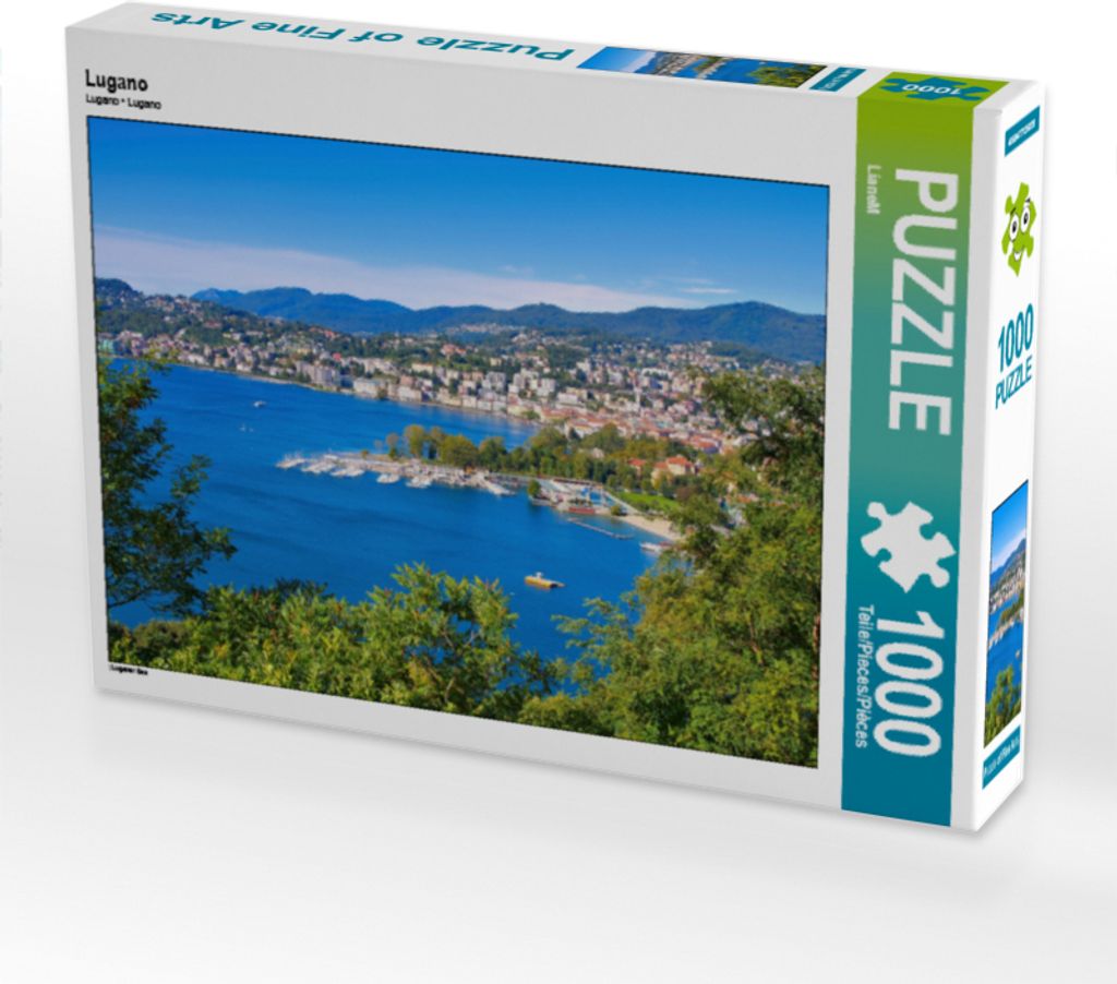 CALVENDO Puzzle Lugano | 1000 Teile Lege-Größe 64x48cm Foto-Puzzle für glückliche Stunden