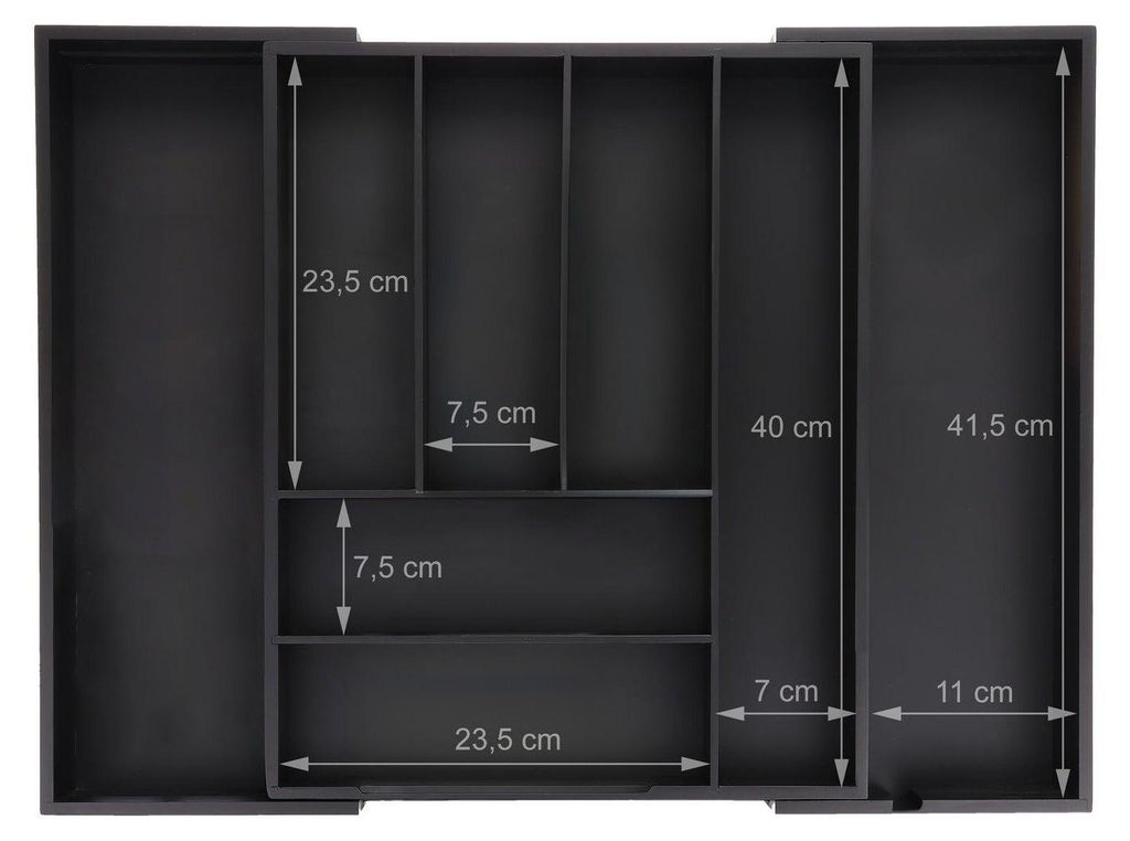Range-couverts extensible en bambou Image du produit 