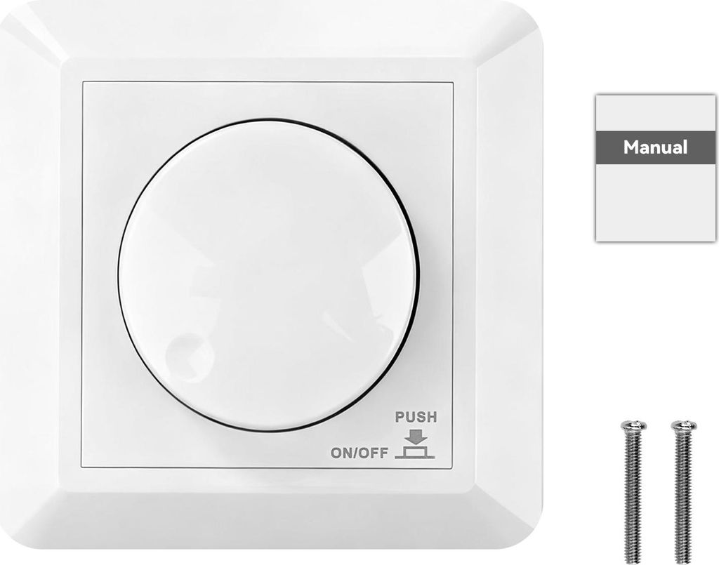 LED Dimmer, Wanddimmer, Dimmbarer Schalter, LED Dimmer Schalter, 5-300W Dimmer