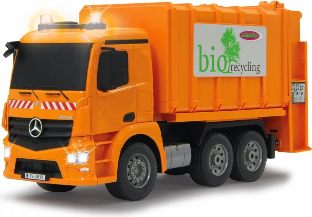 Camion Poubelle RC Mercedes Antos Anti-Interférence Jouet de Qualité