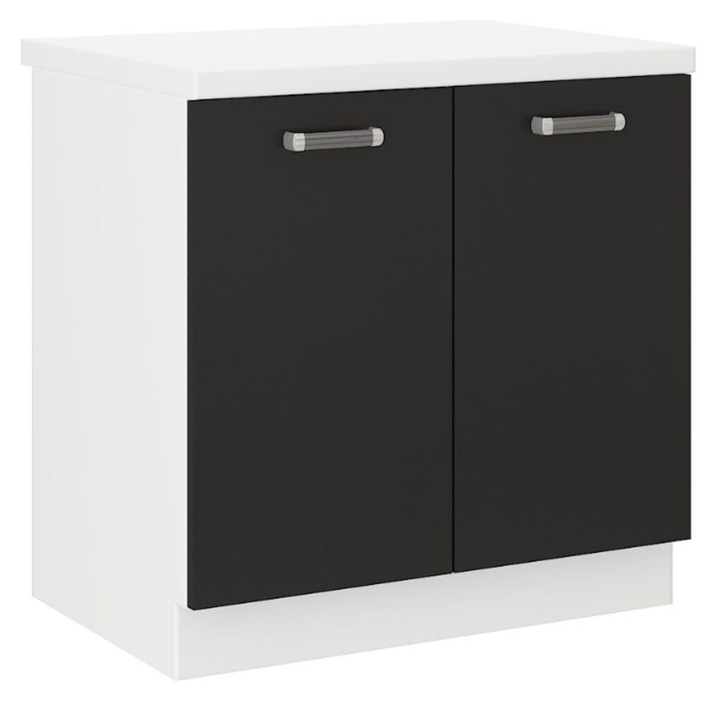 Küchen Unterschrank 80 cm für das Modell „Omega 240 Schwarz Produktbild 