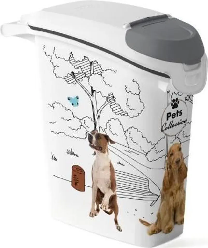 Offerta Contenitore Curver 10kg PetLife - Ermetico, Bianco, Ruote
