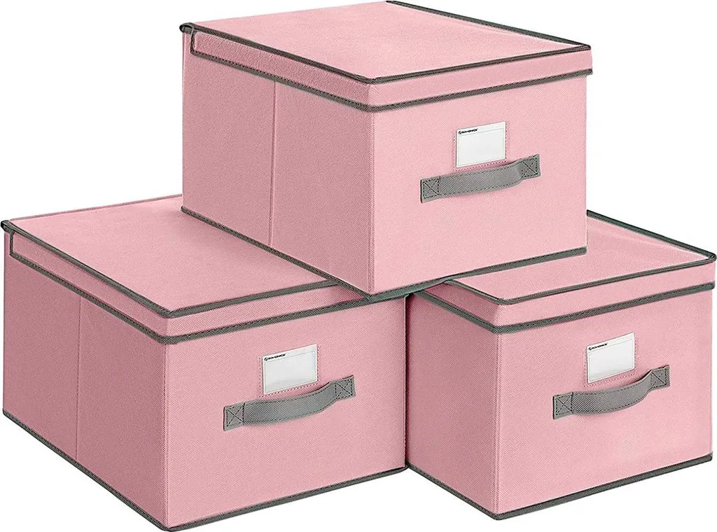 Organiseur de placard en tissu avec étiquette pour vêtements et jouets
