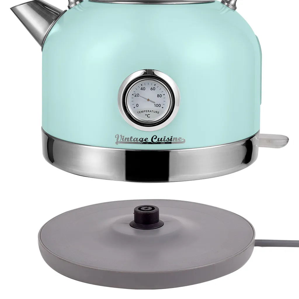 Bouilloire rétro pour thé et infusion précise coloris Mint Pastel
