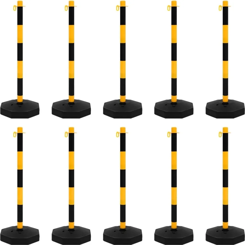Kit poteaux de signalisation avec chaîne 10m pour délimitation zone