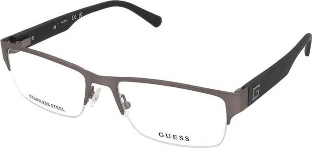 Occhiali da vista Guess GU50017 009 canna di fucile opaca 56/18/145 uomo