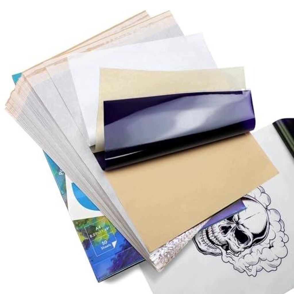 Papier transferowy do tatuażu 4 warstwowy szablony wzory A4 Zdjęcie produktu 